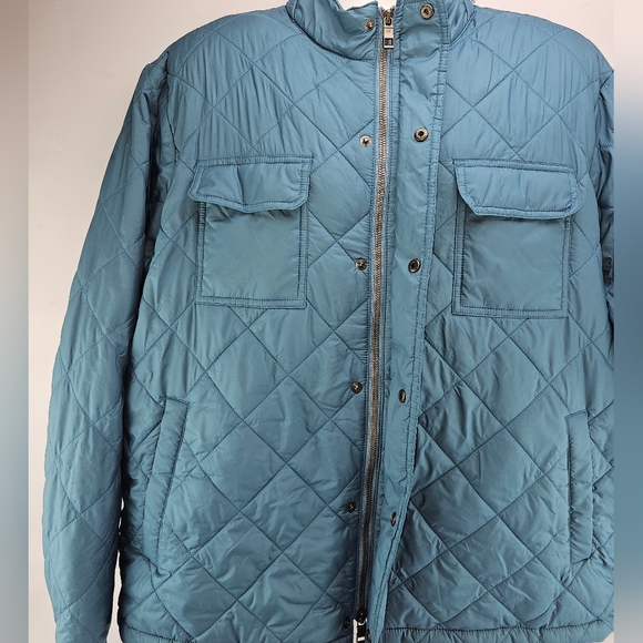 Peter Millar Norfolk Quilted Lightweight Bomber Jacket Blue XXL - Picture 8 of 16